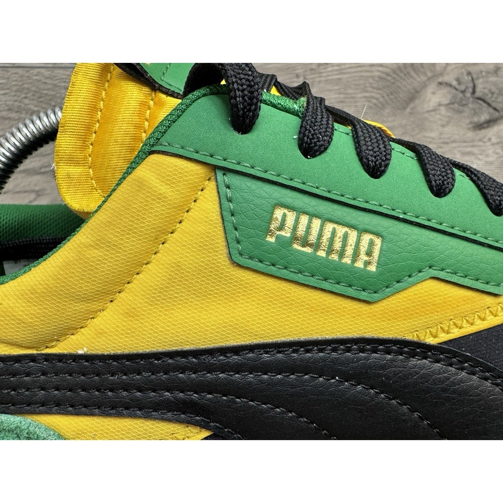Puma Future Rider Game On Black Green Yellow sneaker shoes men's size 11 - Picture 6 of 12